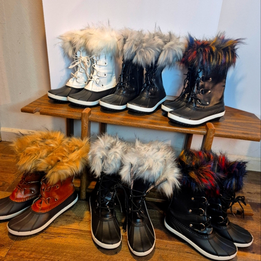 Brand New Women's Winter Above the ankle Faux Fur mid calf Duck Boots